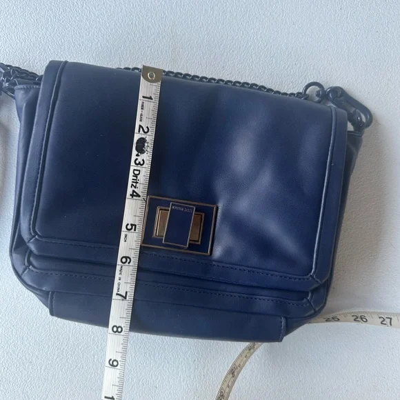 Steve Madden Blue Magenta Chain Crossbody Handbag - Picture 12 of 15